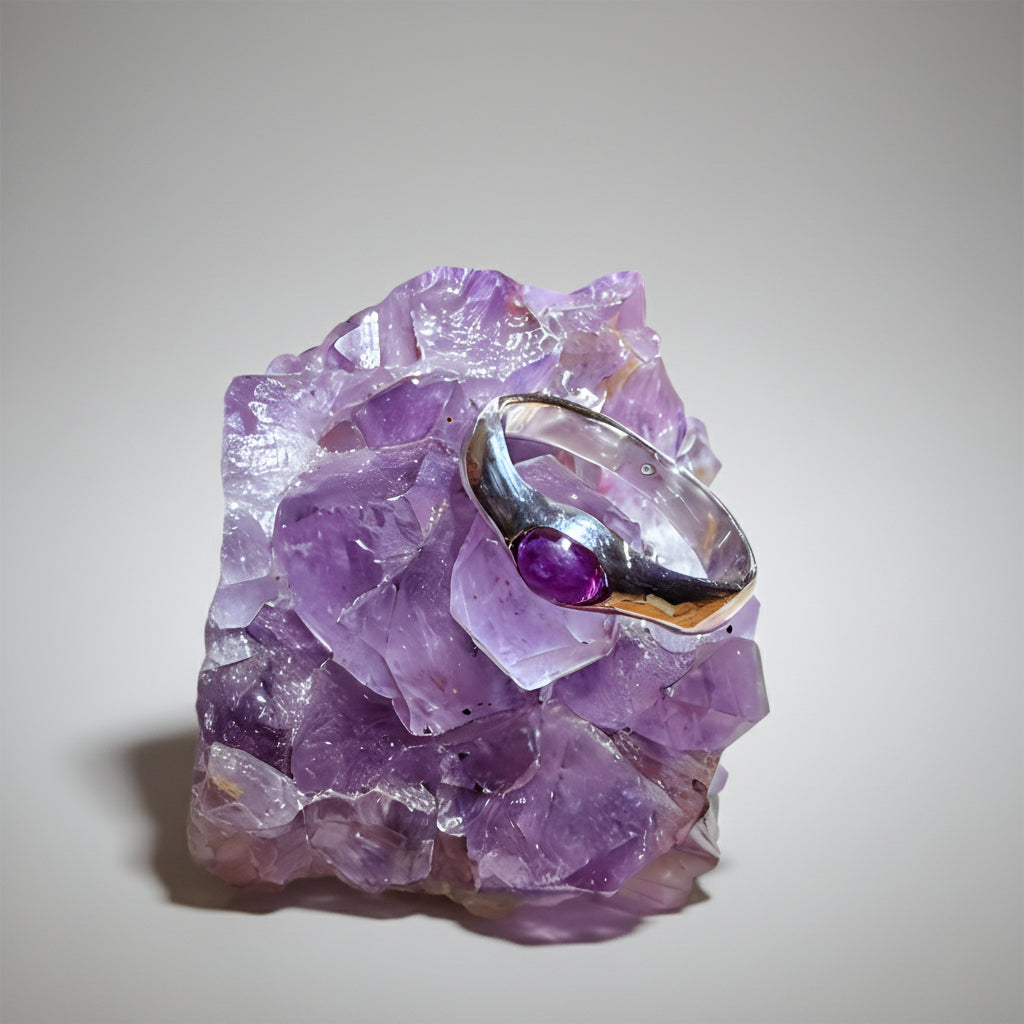 Anillo Cuarzo rosado