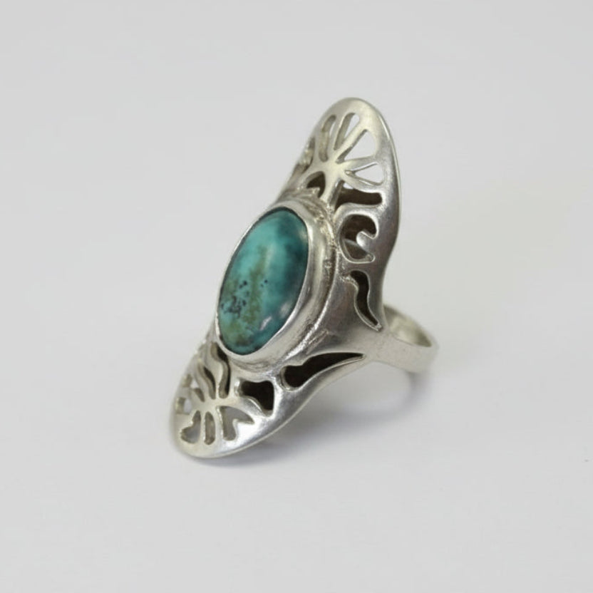 Anillo calado turquesa
