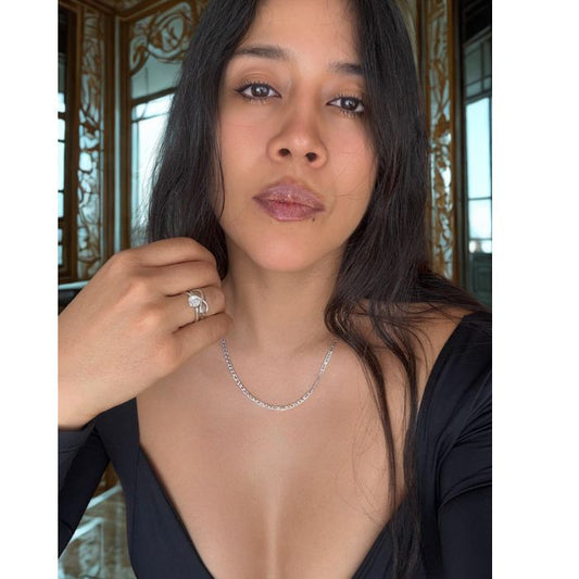 Anillo engaste con grifa cuarzo