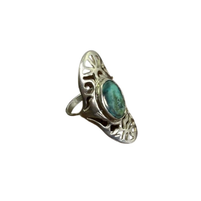 Anillo calado turquesa
