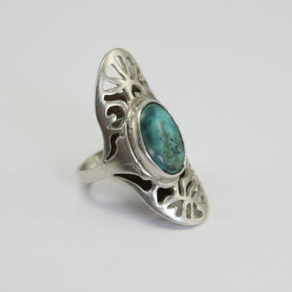 Anillo calado turquesa