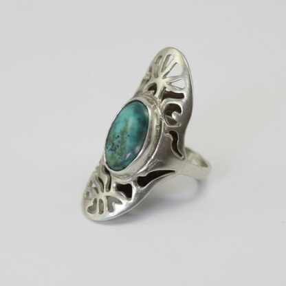 Anillo calado turquesa