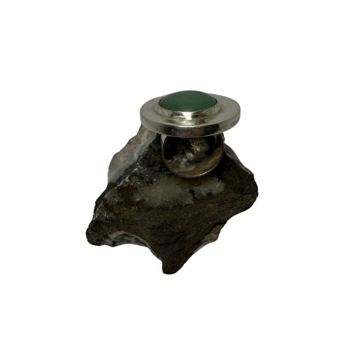 Anillo engaste bisel JADE