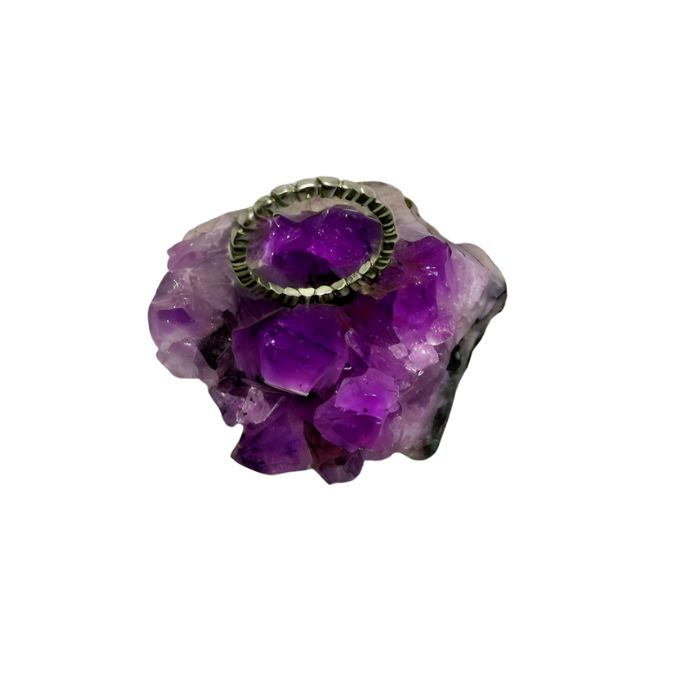 Anillo tallado corazón