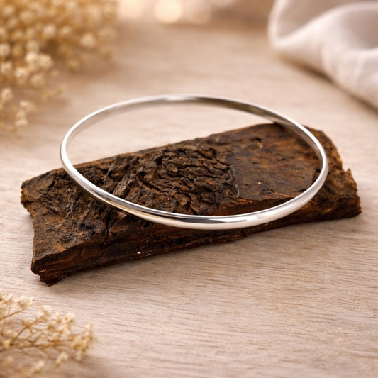 Pulsera clásica plata tipo aro