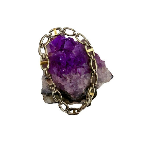 Pulsera Plata y oro fino