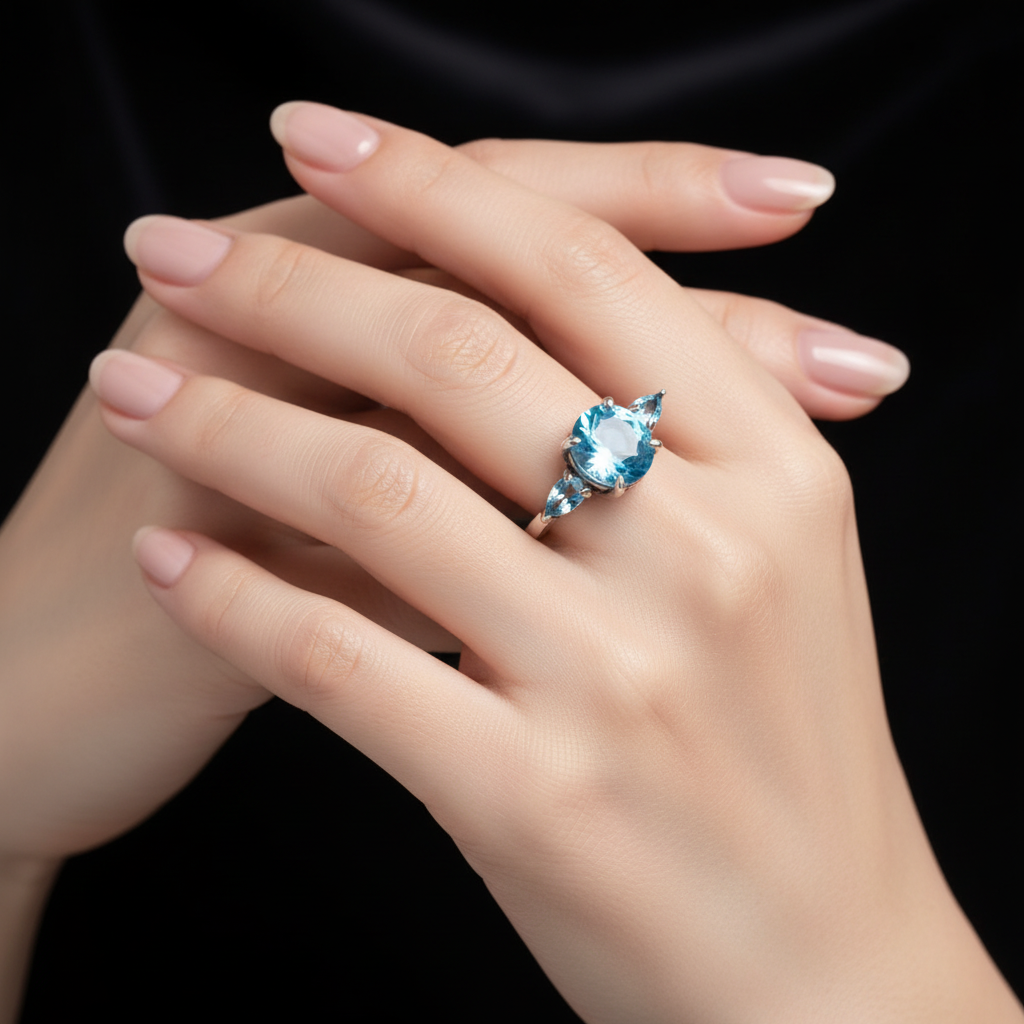 Anillo topacio