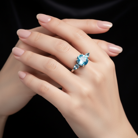 Anillo topacio